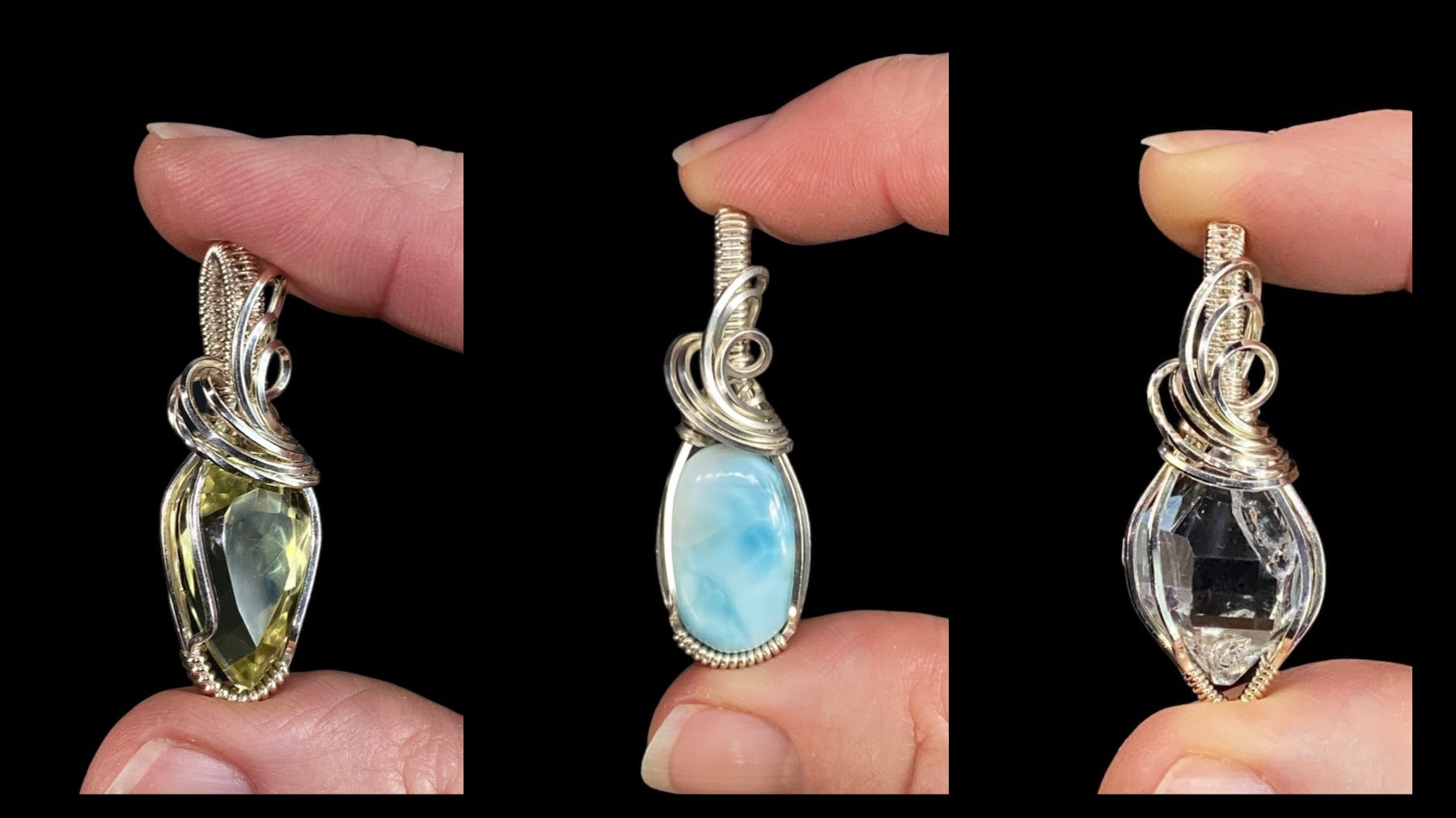 Sterling Silver Wire Wrapped Jewelry