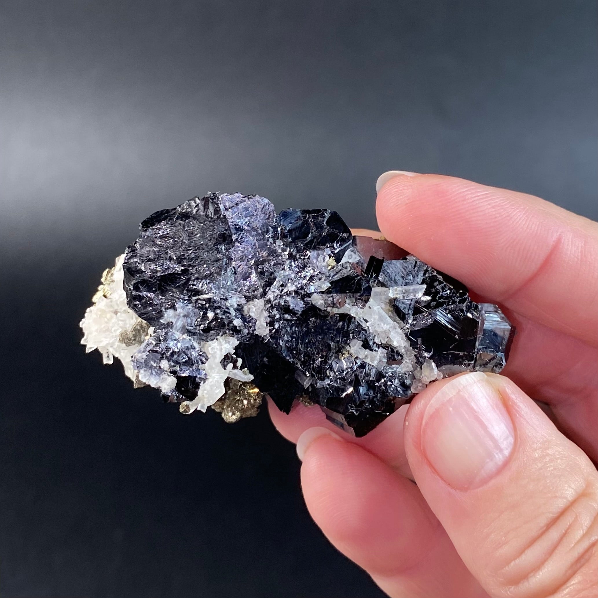 Sphalerite Cluster with Pyrite and Quartz from Trepça Mines, Kosovo