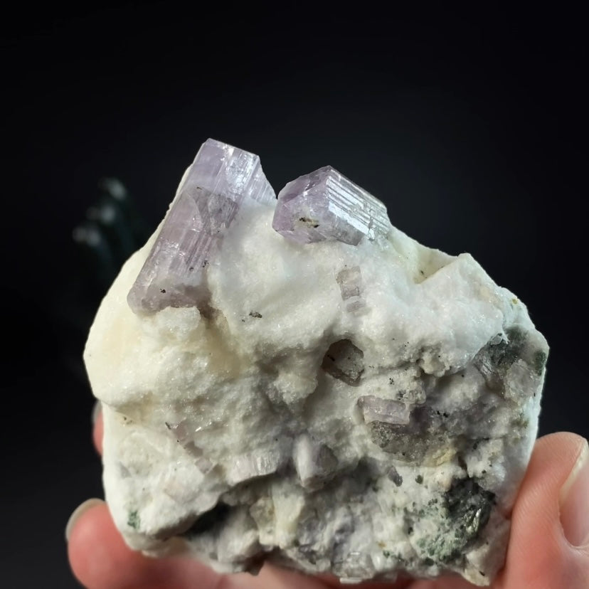 Scapolite Var. Marialite Crystals on Feldspar Matrix from Badakhshan, Afghanistan