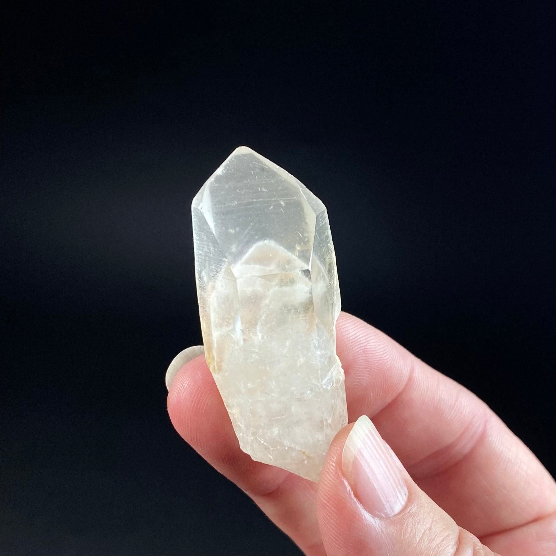 Channeling Quartz Crystal with Phantom Inside, Corinto, Minas Gerais, Brazil