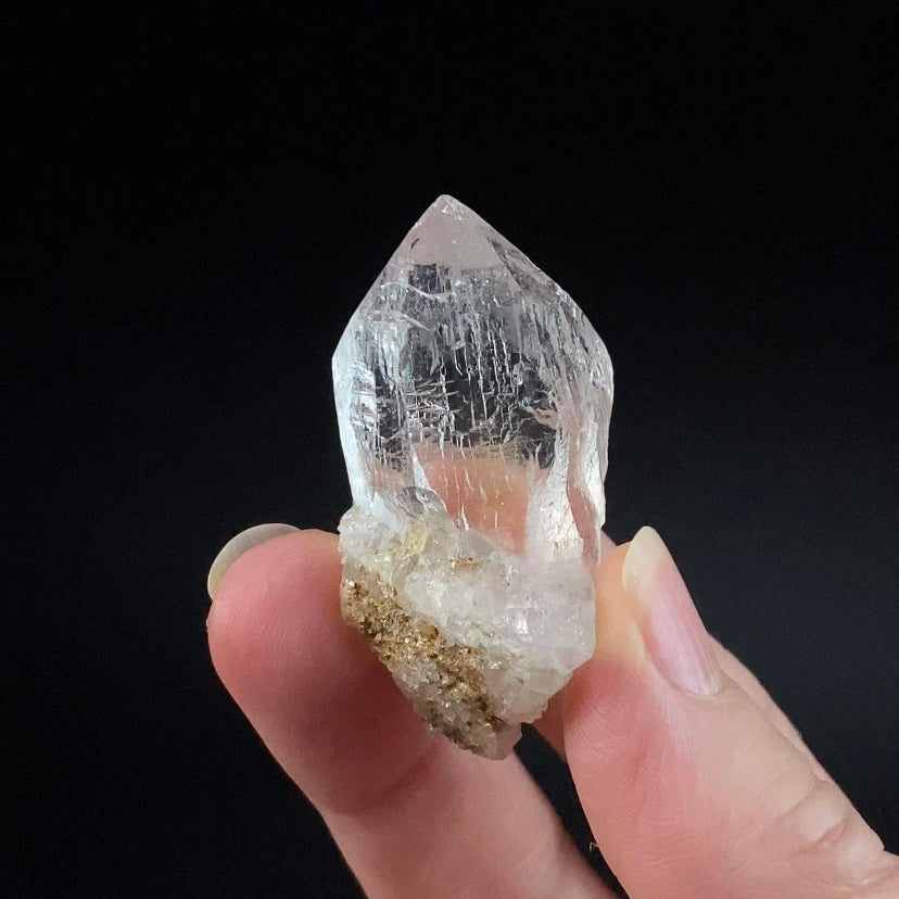 Himalayan Clear Quartz Crystal with Macromosaic Patterns