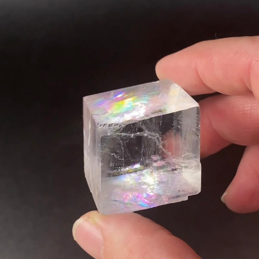 Clear Rainbow Optical Calcite Specimen from Madagascar