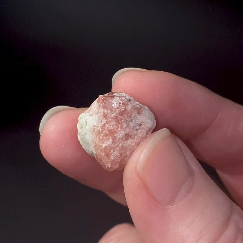 Pink Garnet Crystal with Mica Schist