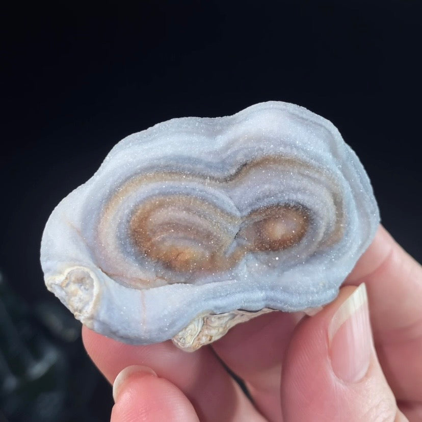 Druzy Chalcedony Concretion from Rio Grande do Sul, Brazil