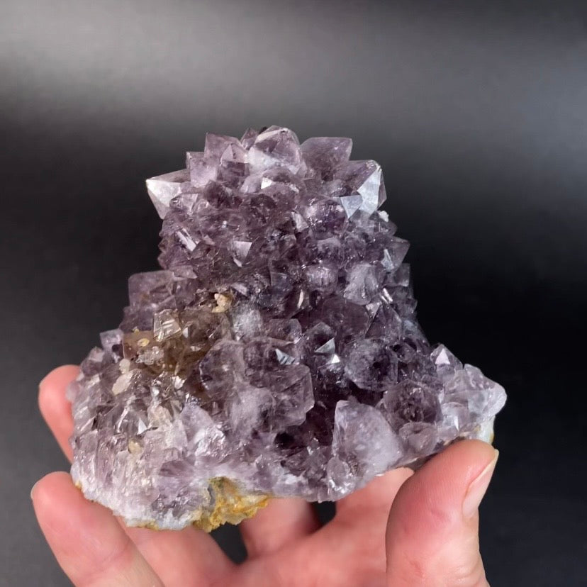 Smoky Amethyst Flower Cluster, India