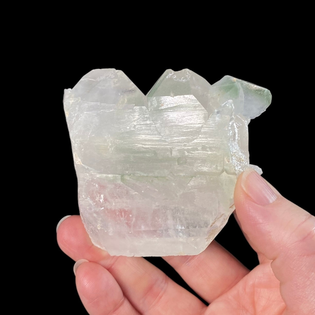 Tabular Faden Quartz Cluster with Chlorite Inclusions