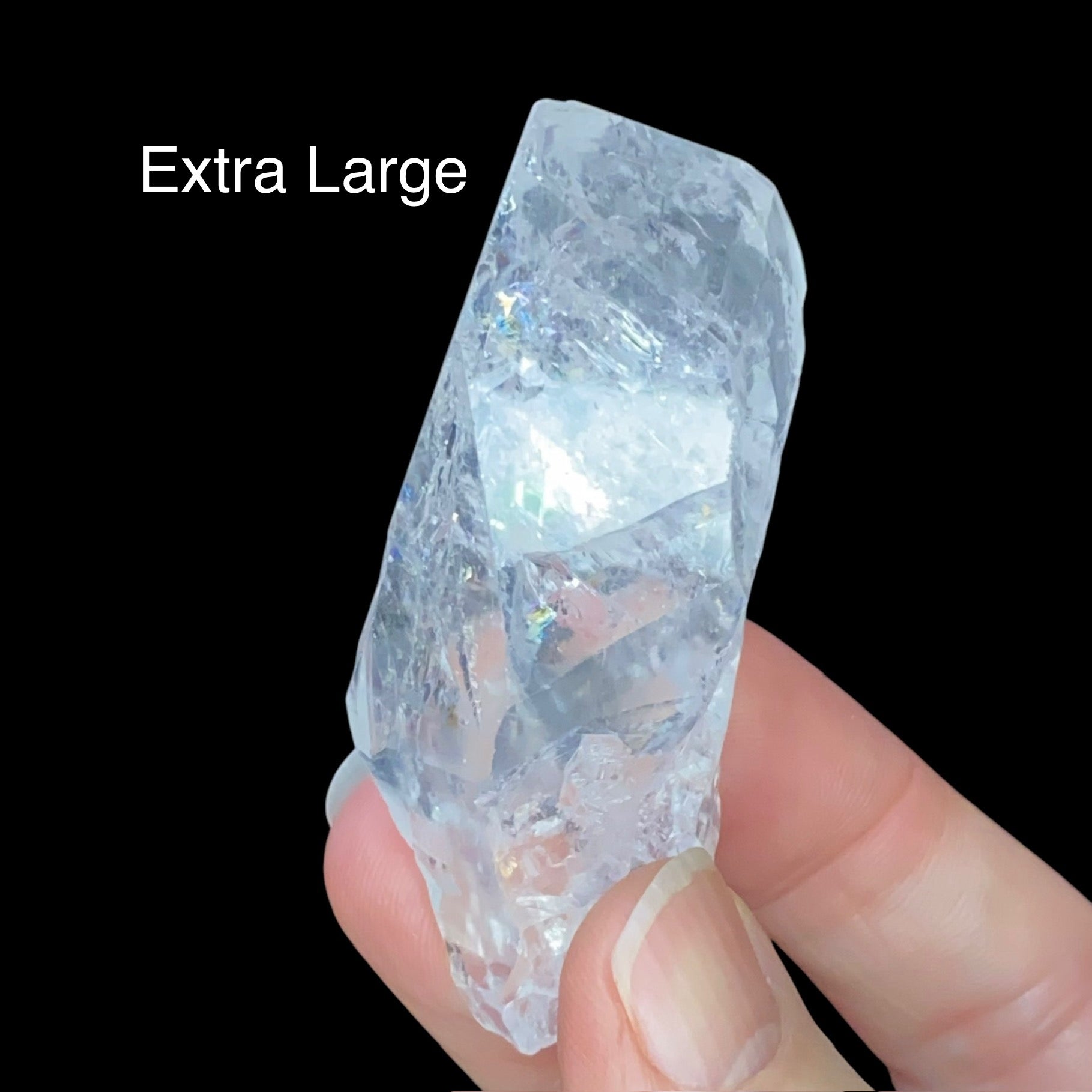 ONE Clear Terminated Quartz Crystal Four Sizes Available