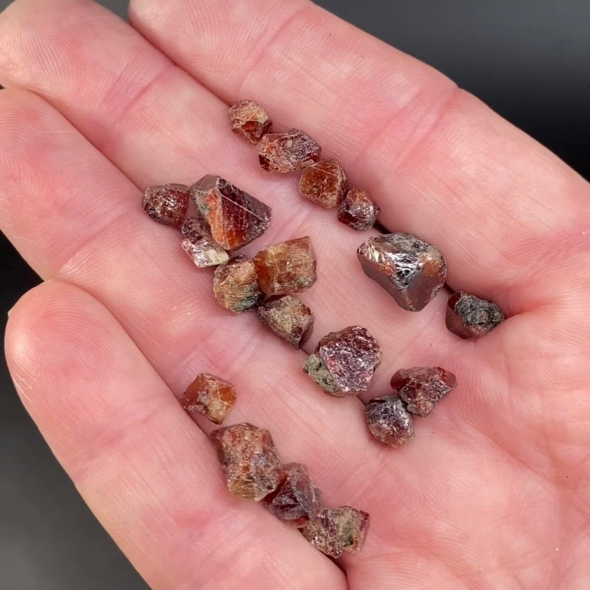 Zircon Crystal 10 Gram Lot with Yellow Fluorescent Apatite Inclusions