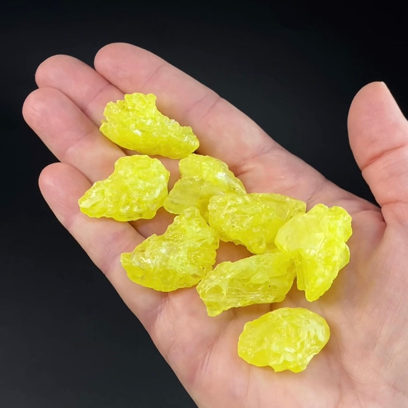 Natural Skeletal Sulfur Crystal, El Desierto Mine, Bolivia