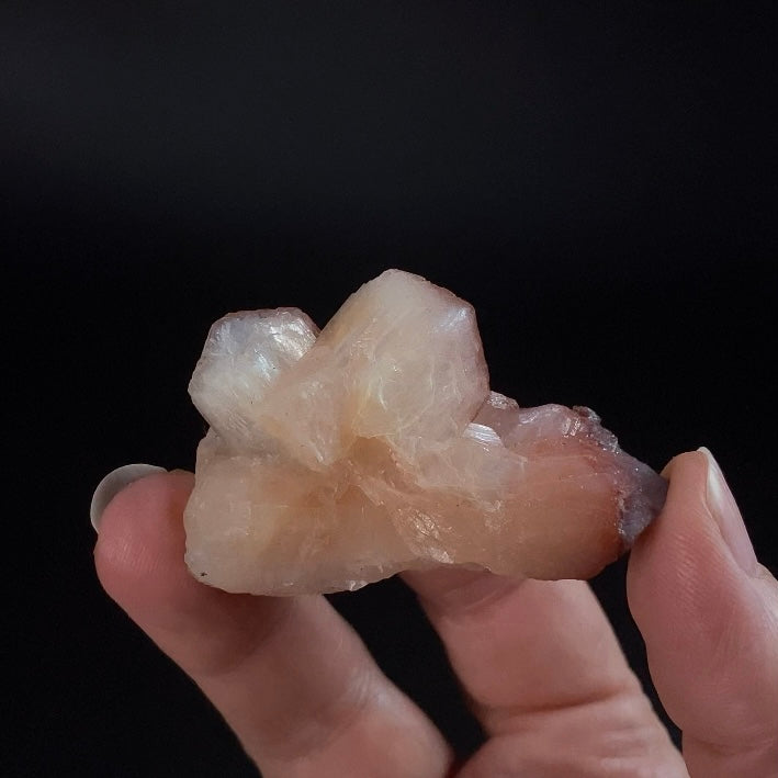 Peach and Red Hematite Stilbite Cluster, Maharashtra, India