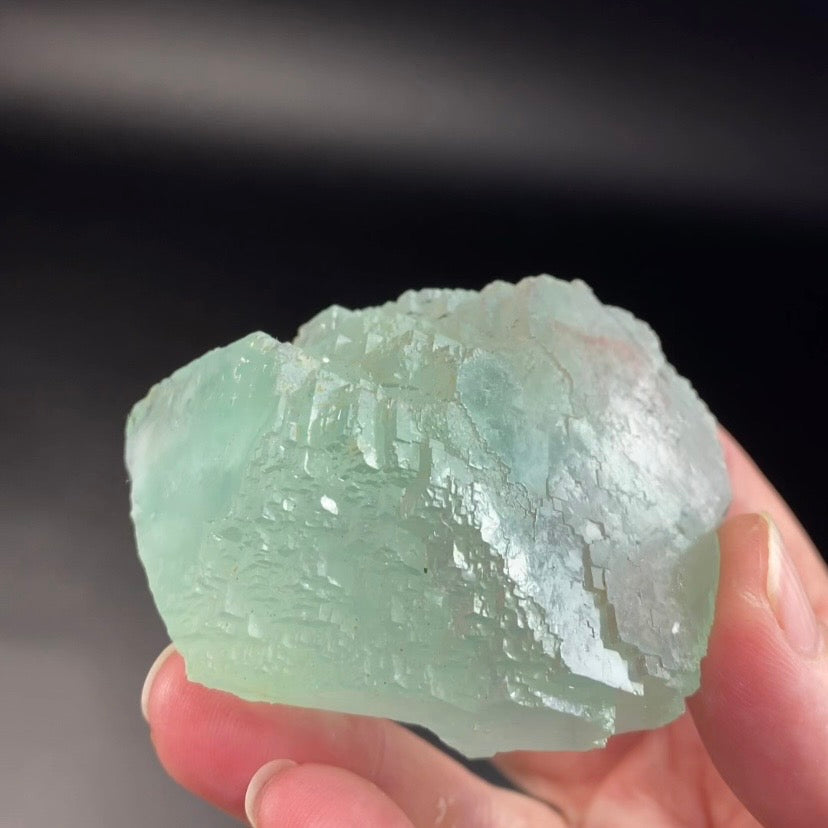 Green Cubic Stepped Fluorite Specimen Yaogangxian Mine