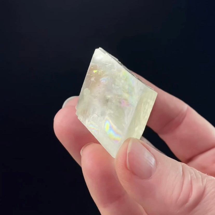 Rhombic Honey Calcite Specimen from Guizhou Province, China