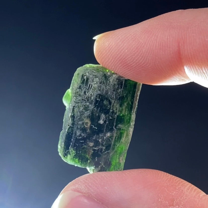 ONE Green Diopside Crystal, Shigar Valley, Pakistan