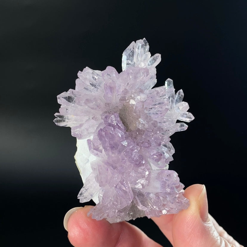 Amethyst Crystal "Flower" with Celadonite from Ametista do Sul, Brazil