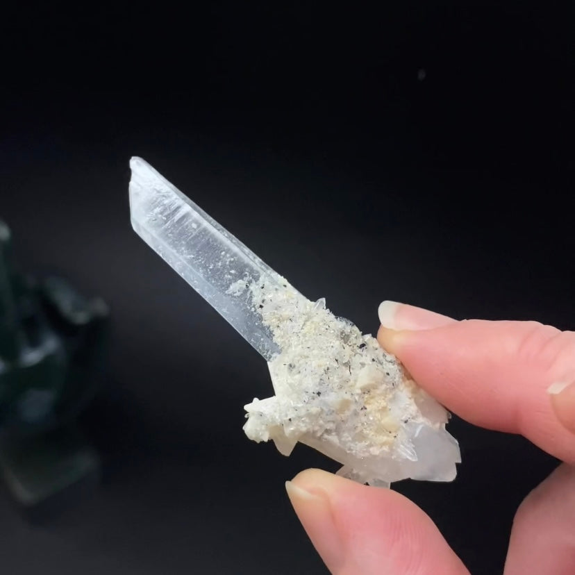 Double Terminated Himalayan Laser Quartz Crystal from Hashupi, Shigar Valley, Pakistan