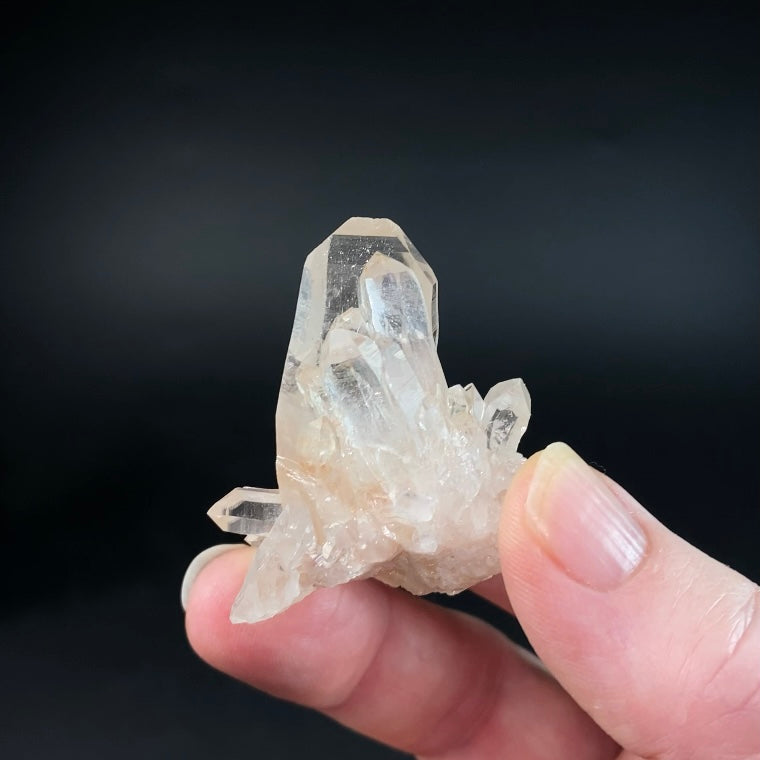 Quartz Sampler Lot 3 Pieces, Faden Quartz, Double Terminated & Himalayan Quartz Crystals