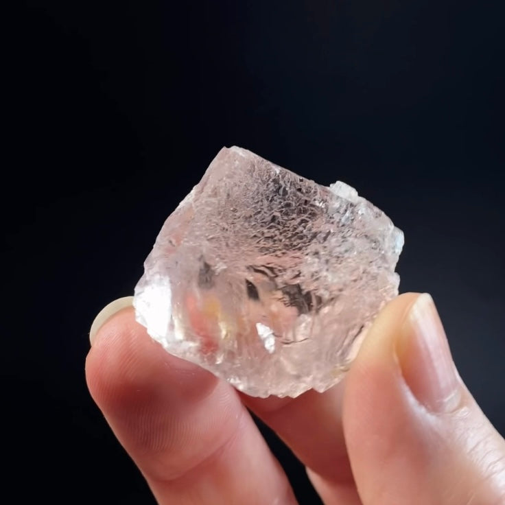 Pink Fluorite Octahedral Crystal from Nagar Valley, Pakistan