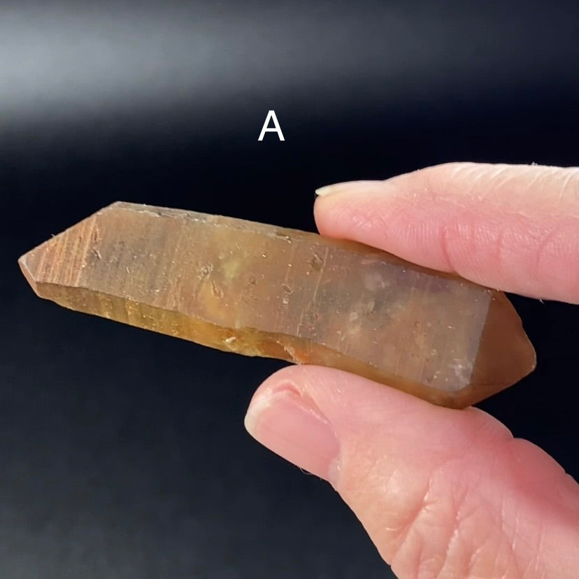 Double Terminated Smoky Citrine Crystal from Chibuku Mine, Zimbabwe