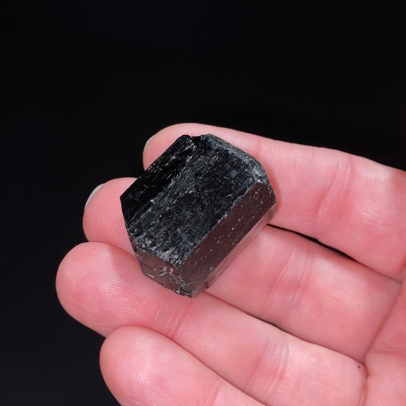 Double Terminated Black Tourmaline Schorl Crystal