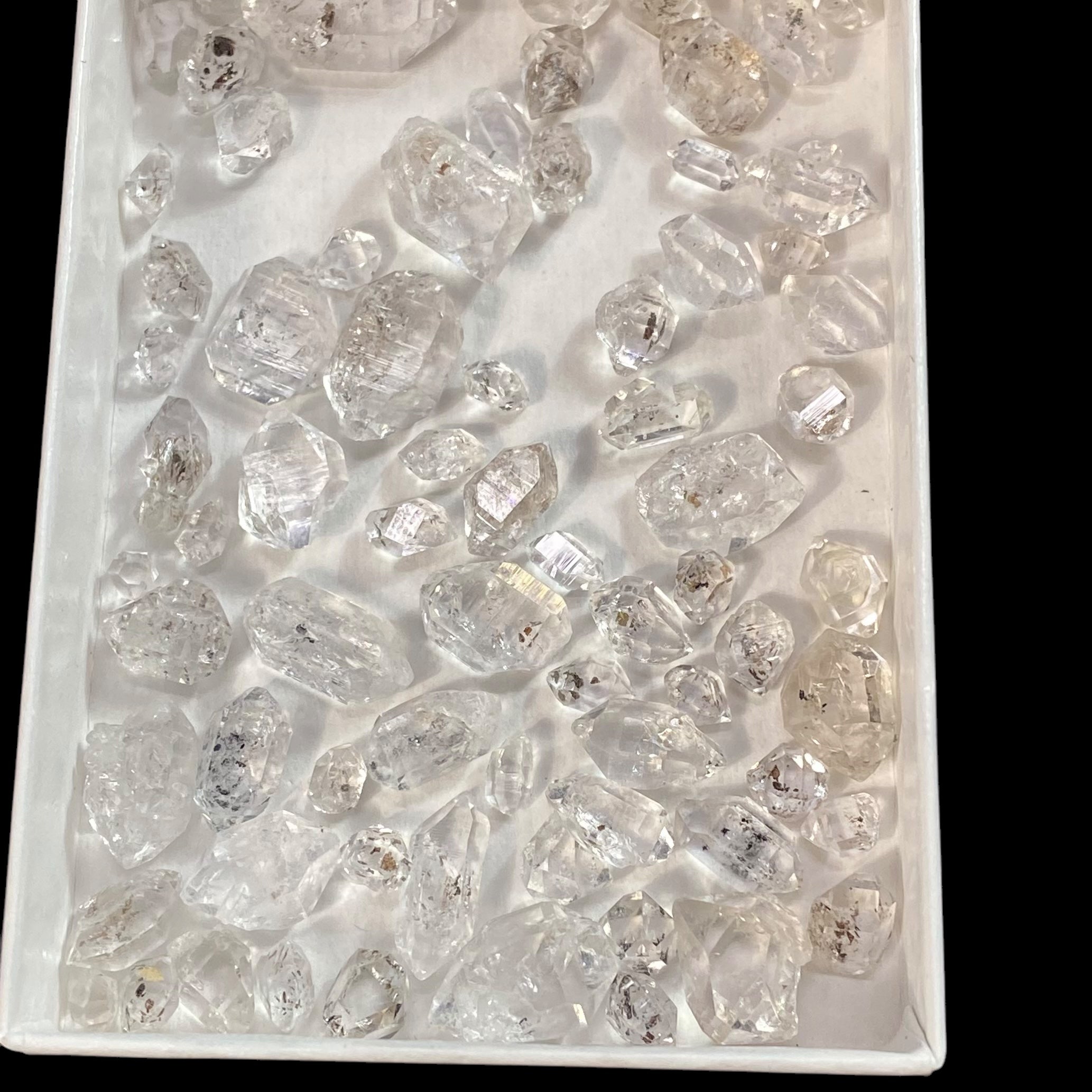 Double Terminated Diamond Style Quartz Pakimer Crystal 20 Gram Lot