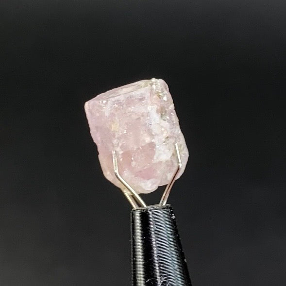 Terminated Pink Apatite Crystal with Muscovite Mica - Fluorescent Natural Crystal