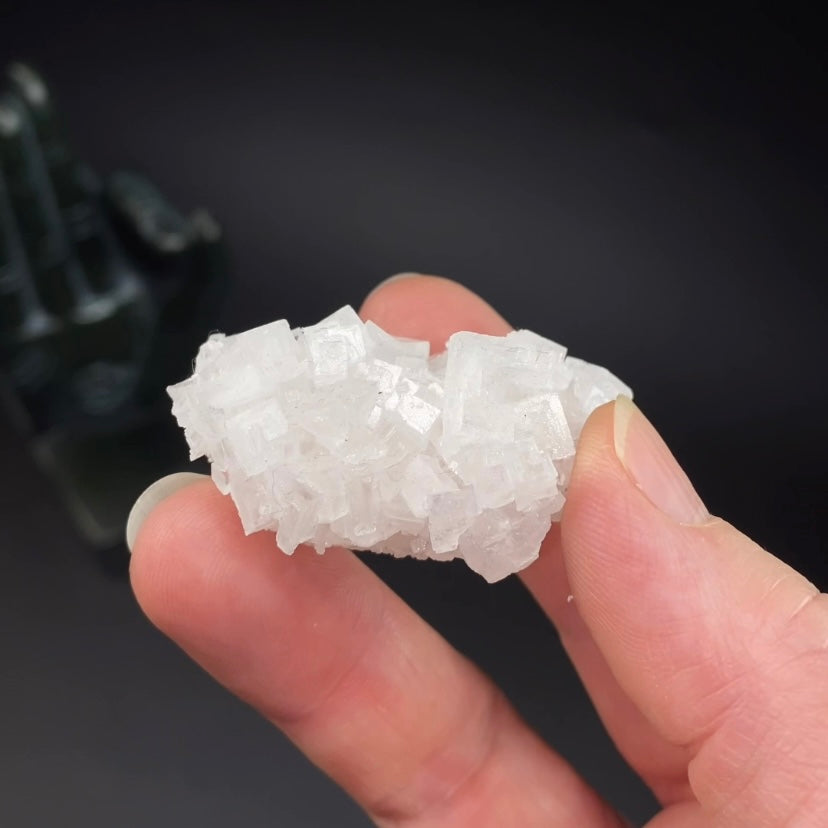 Light Pink Halite Crystal Specimen