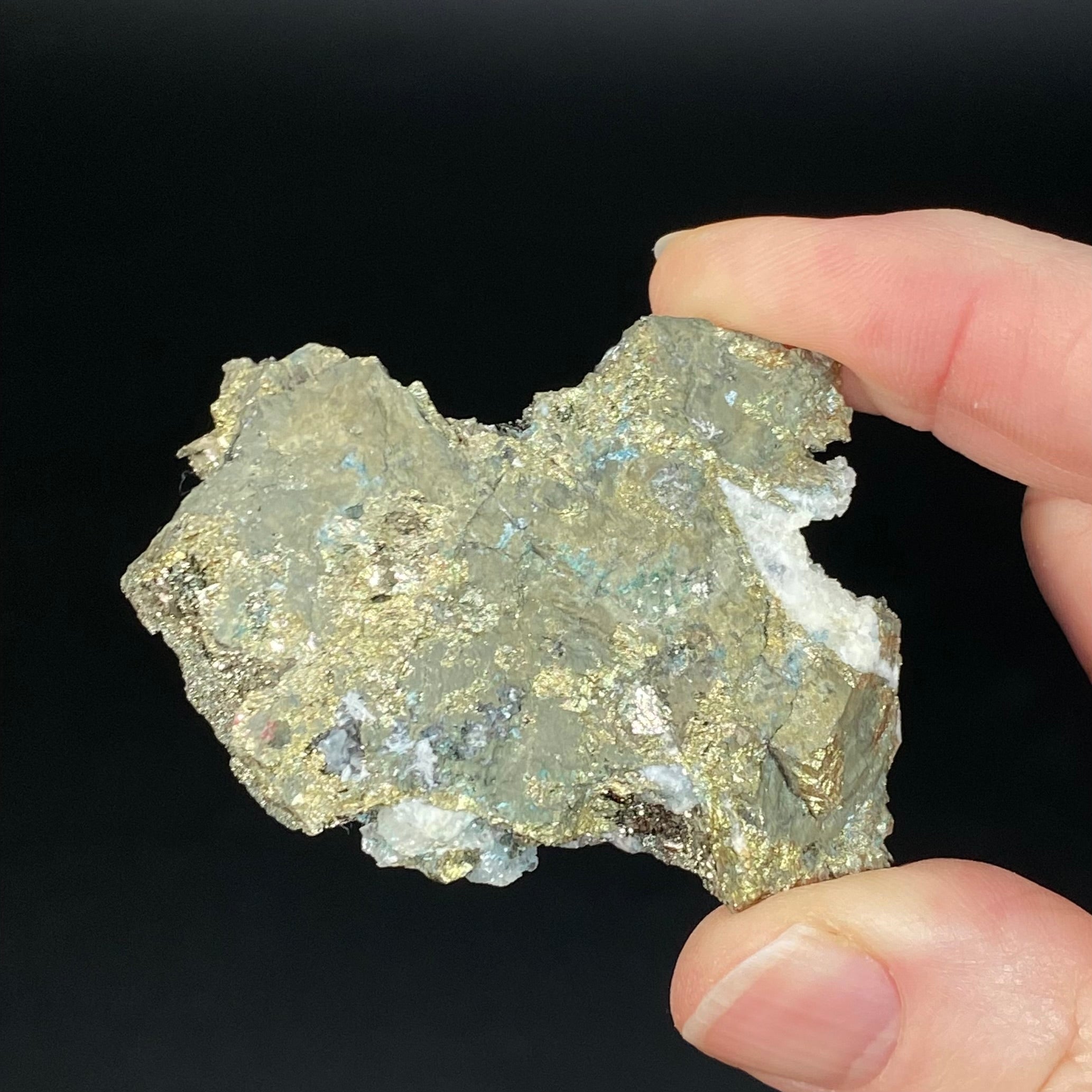Pyrite After Pyrrhotite with Calcite from Trepca Mine Complex, Kosovo