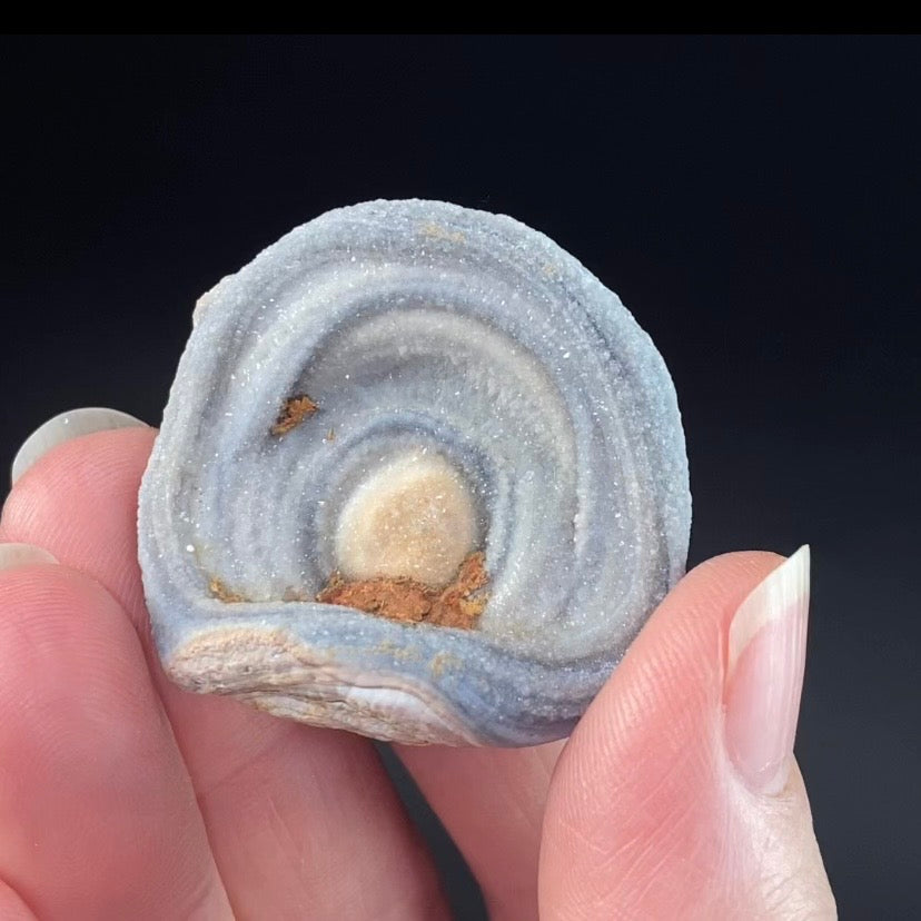 Druzy Chalcedony Concretion from Rio Grande do Sul, Brazil