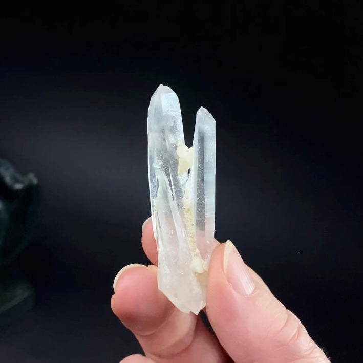 Double Terminated Himalayan Twin Laser Quartz Crystal from Hashupi, Shigar Valley, Pakistan