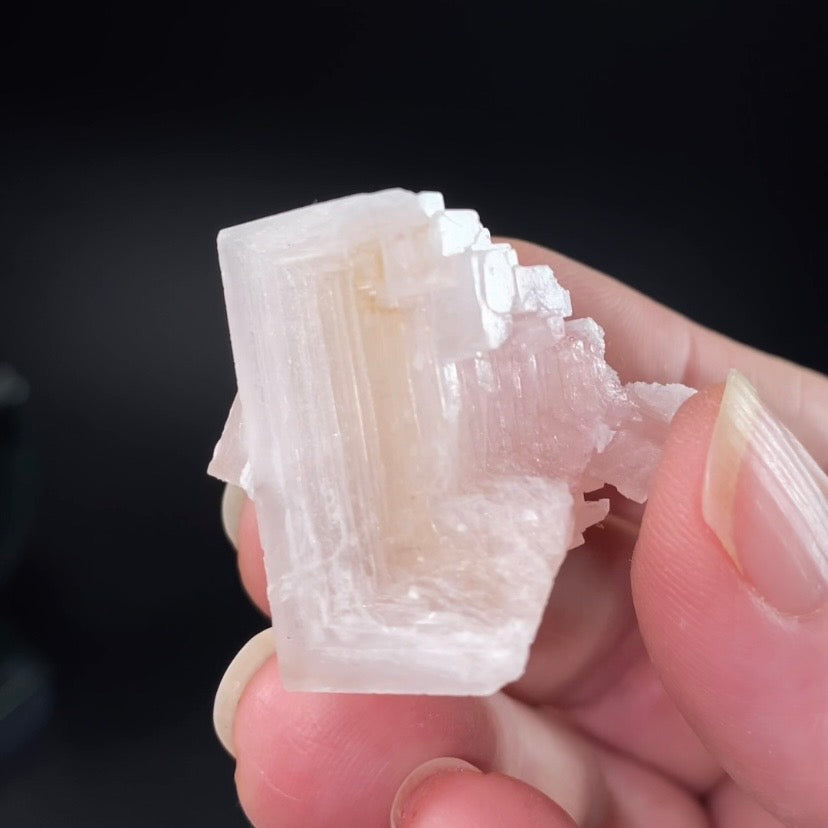 Light Pink Halite Crystal Specimen from Searles Lake