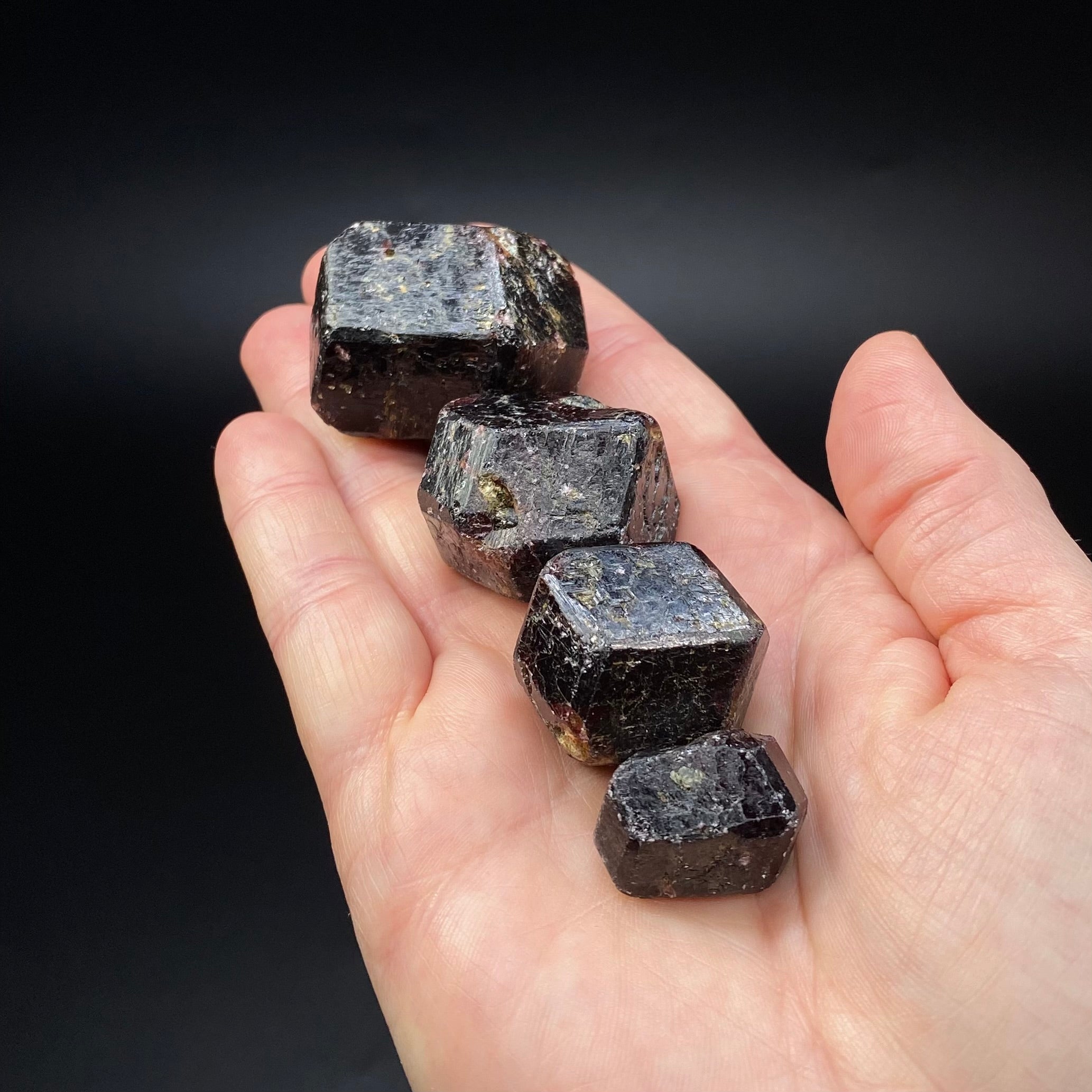 ONE (1) Almandine Garnet Crystal - 4 Sizes Available