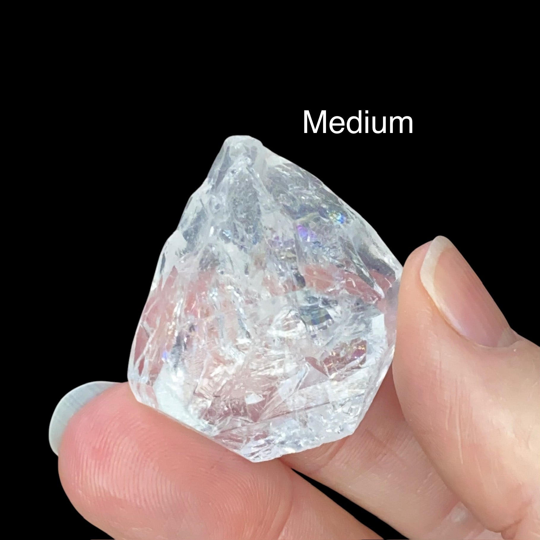 ONE Clear Terminated Quartz Crystal Four Sizes Available