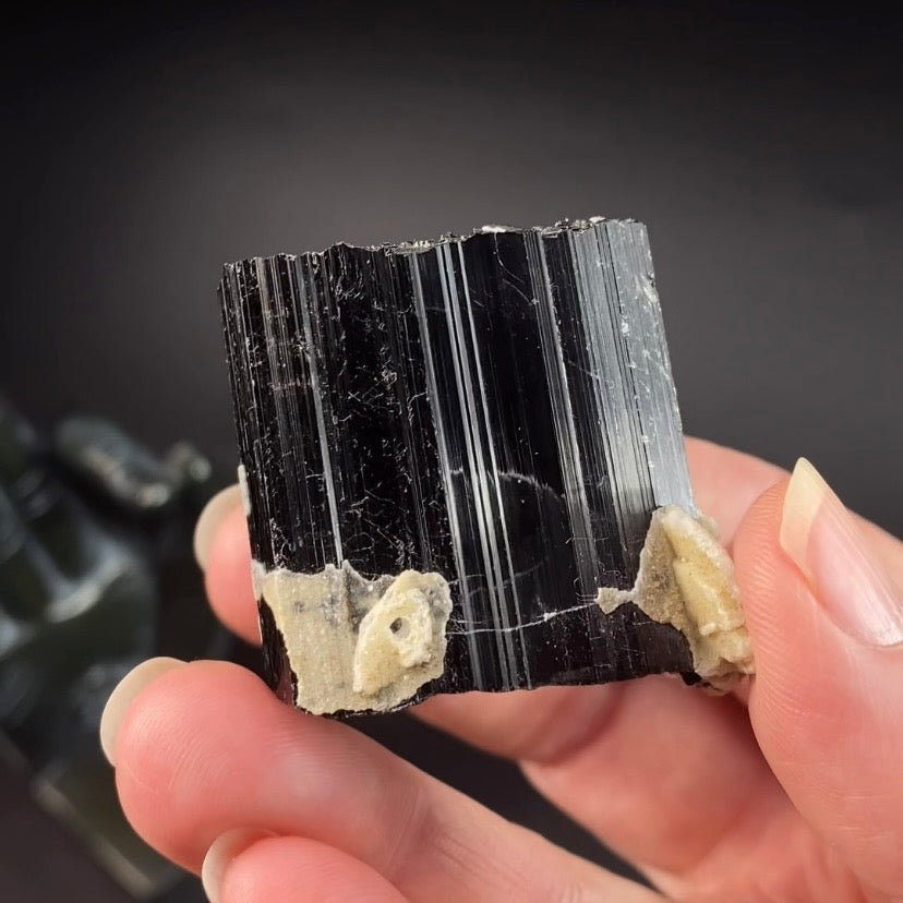 Unique Terminated Black Tourmaline Schorl Crystal from Shigar Valley, Pakistan - Natural Crystals