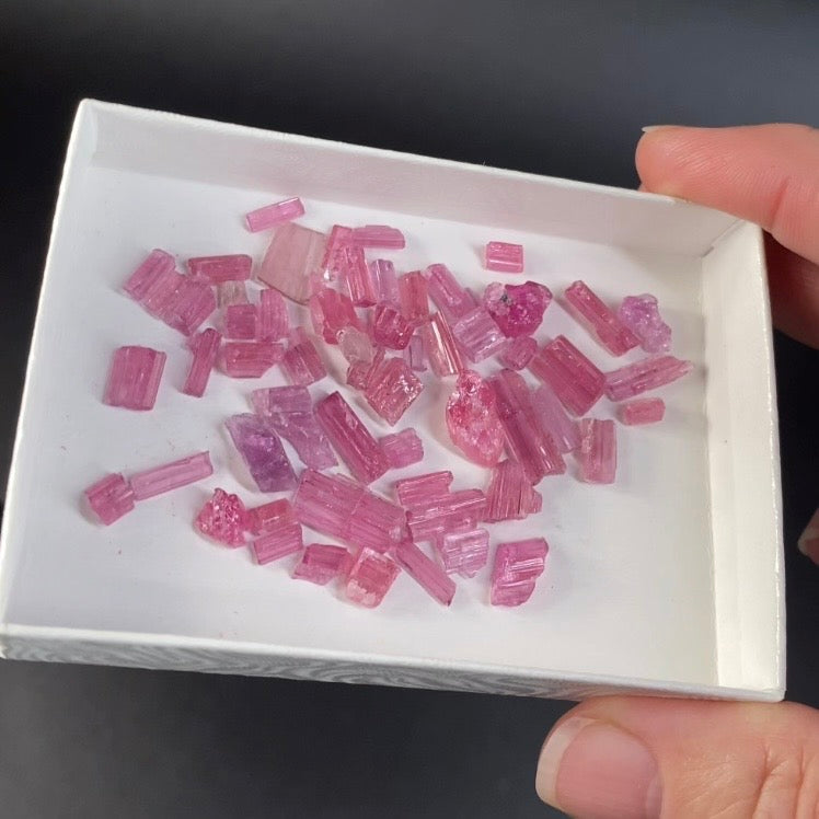 Pink Tourmaline Lots - 10 Grams Each from Paprok, Afghanistan