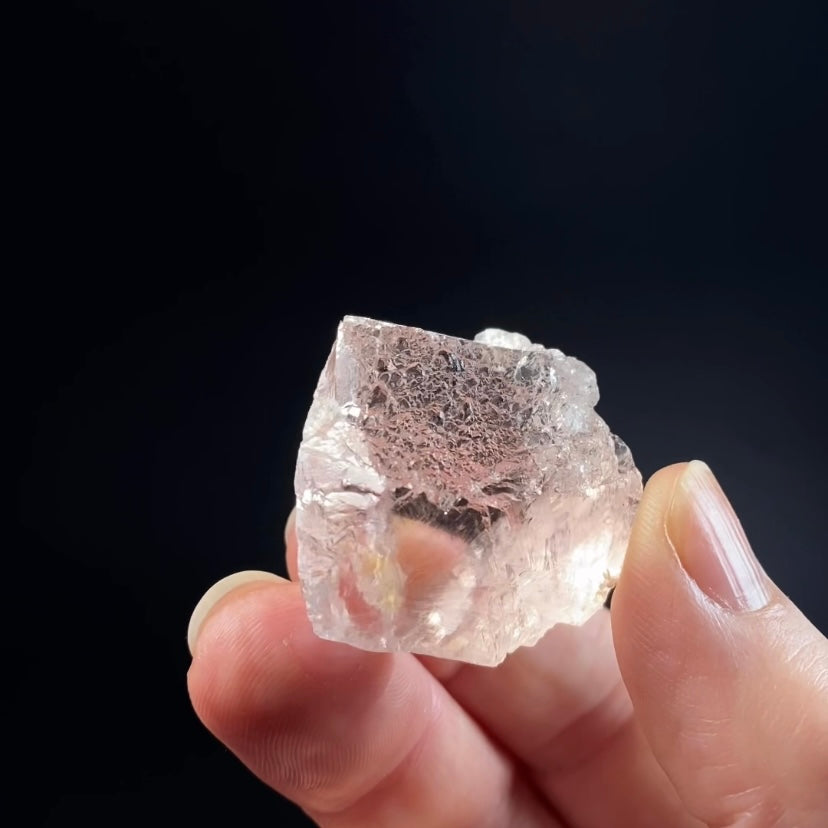 Pink Fluorite Octahedral Crystal from Nagar Valley, Pakistan