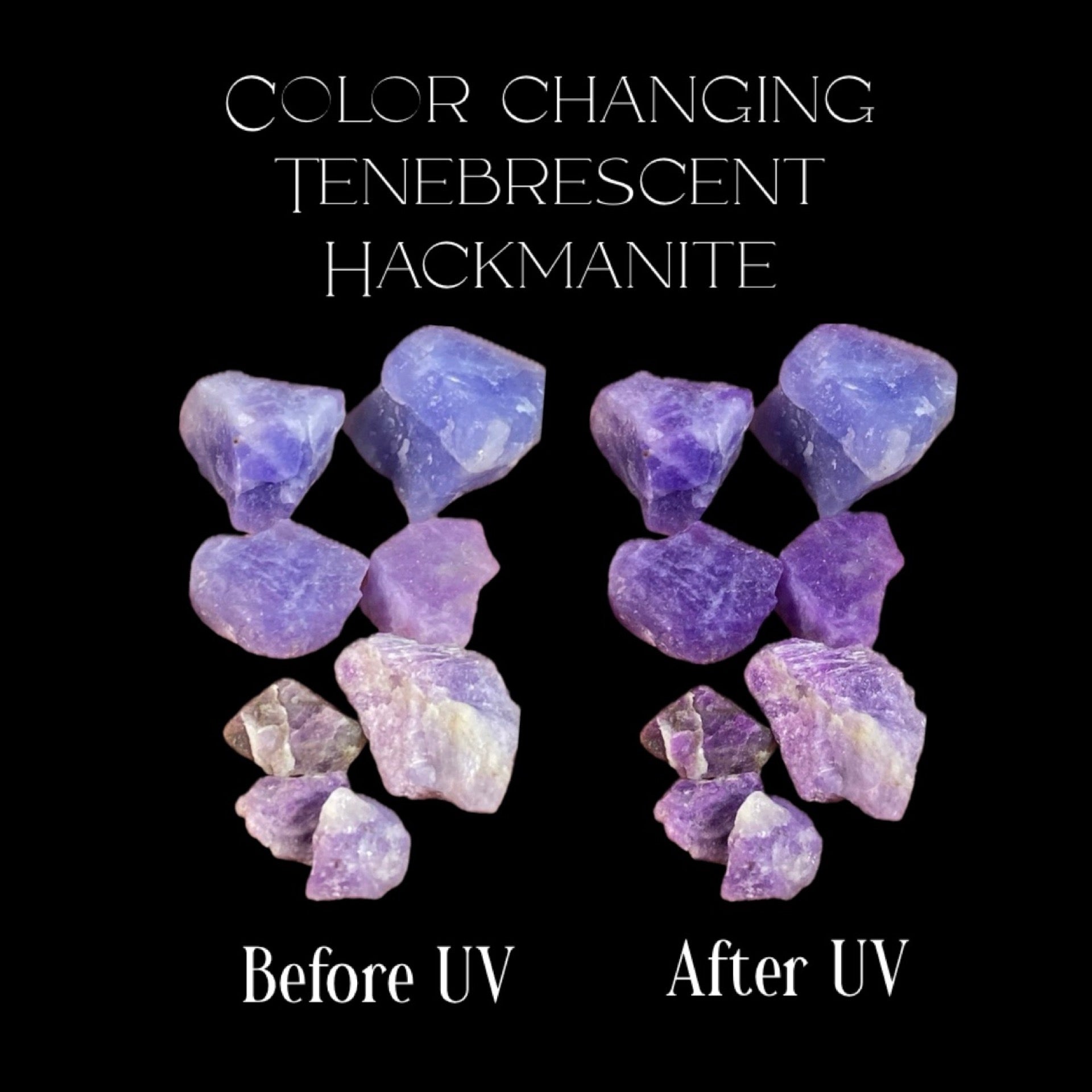 High Grade Photochromic Sodalite var Hackmanite Lots, Tenebrescent & Fluorescent