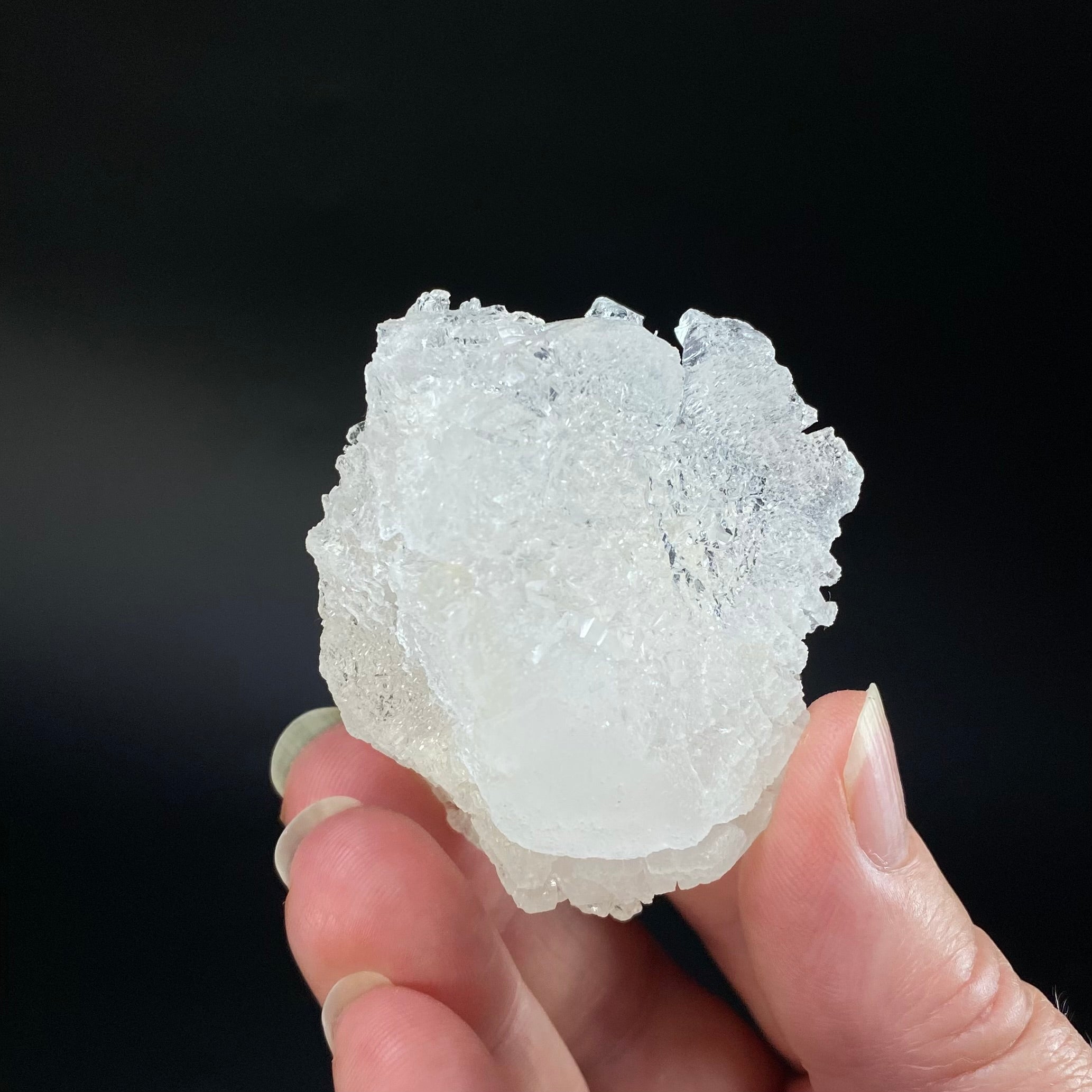 Icy Clear Etched Pollucite Crystal from Laghman, Afghanistan