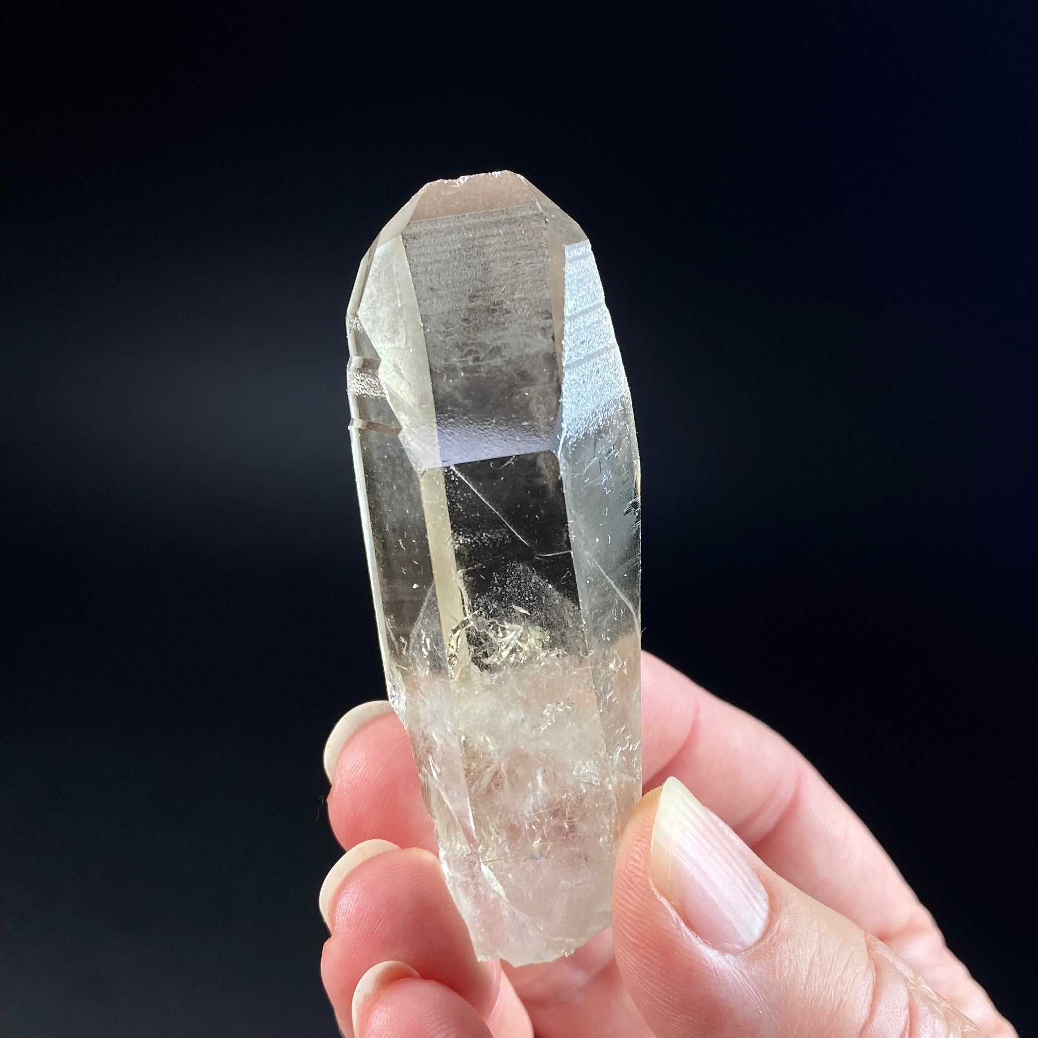 Light Smoky Quartz Crystal with Phantom Inside, Corinto, Minas Gerais, Brazil