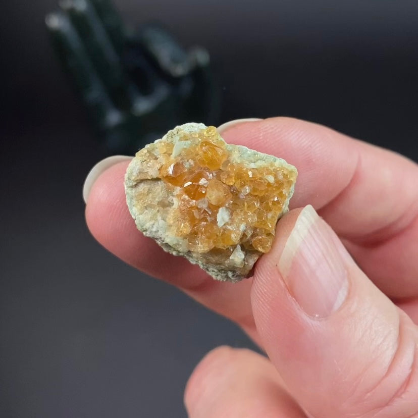 Orange Garnet Crystals on Matrix from Pakistan - Multiples Available