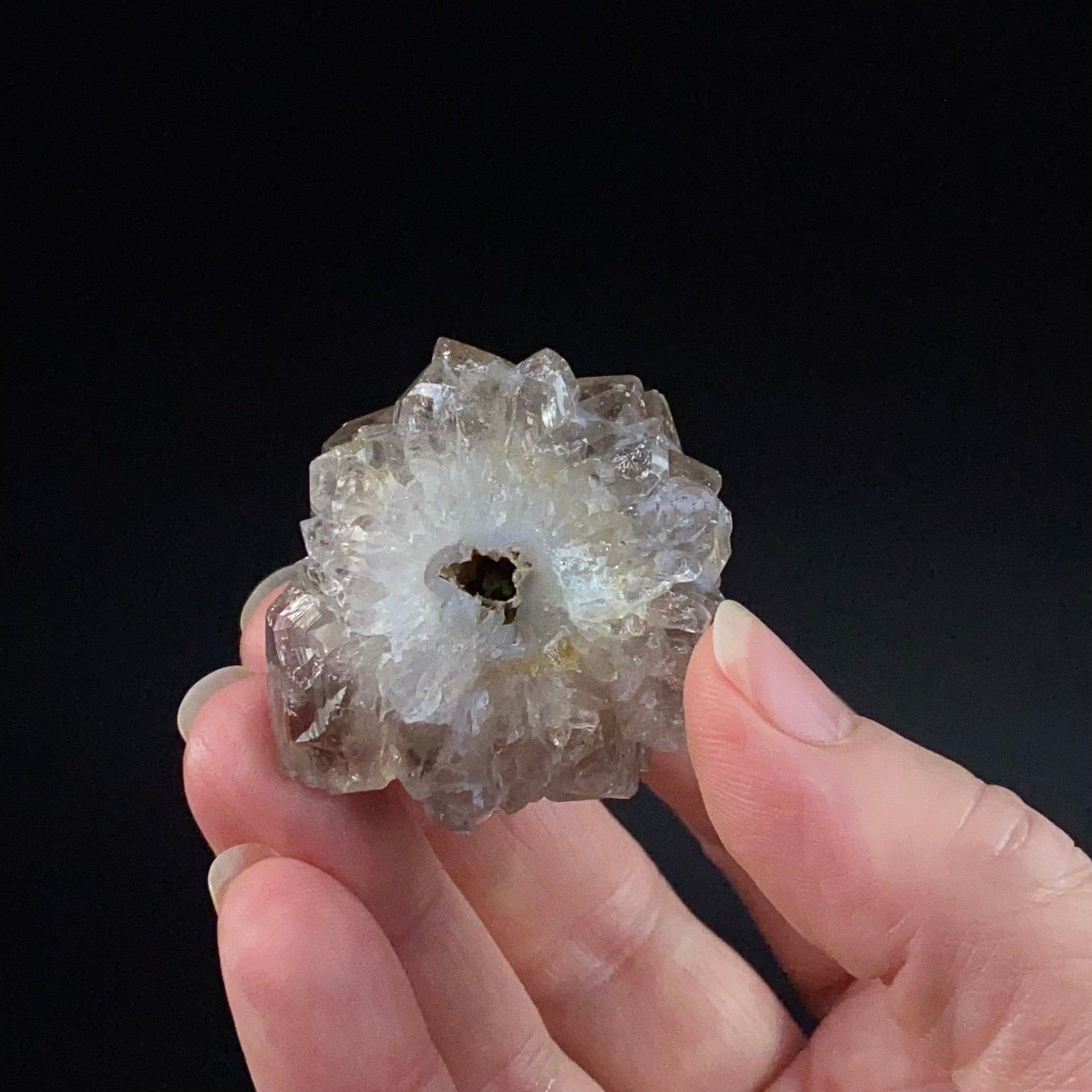 Smoky Quartz Flower Cluster, India