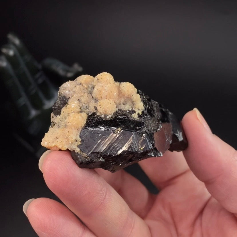 Sphalerite Cluster with Rhodochrosite from Trepça Mines, Kosovo - Natural Minerals and Crystals