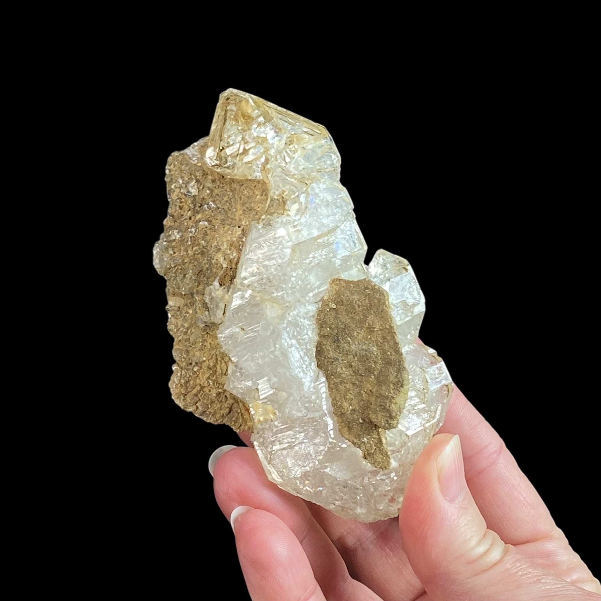Double Terminated Window Skeletal Quartz Cluster