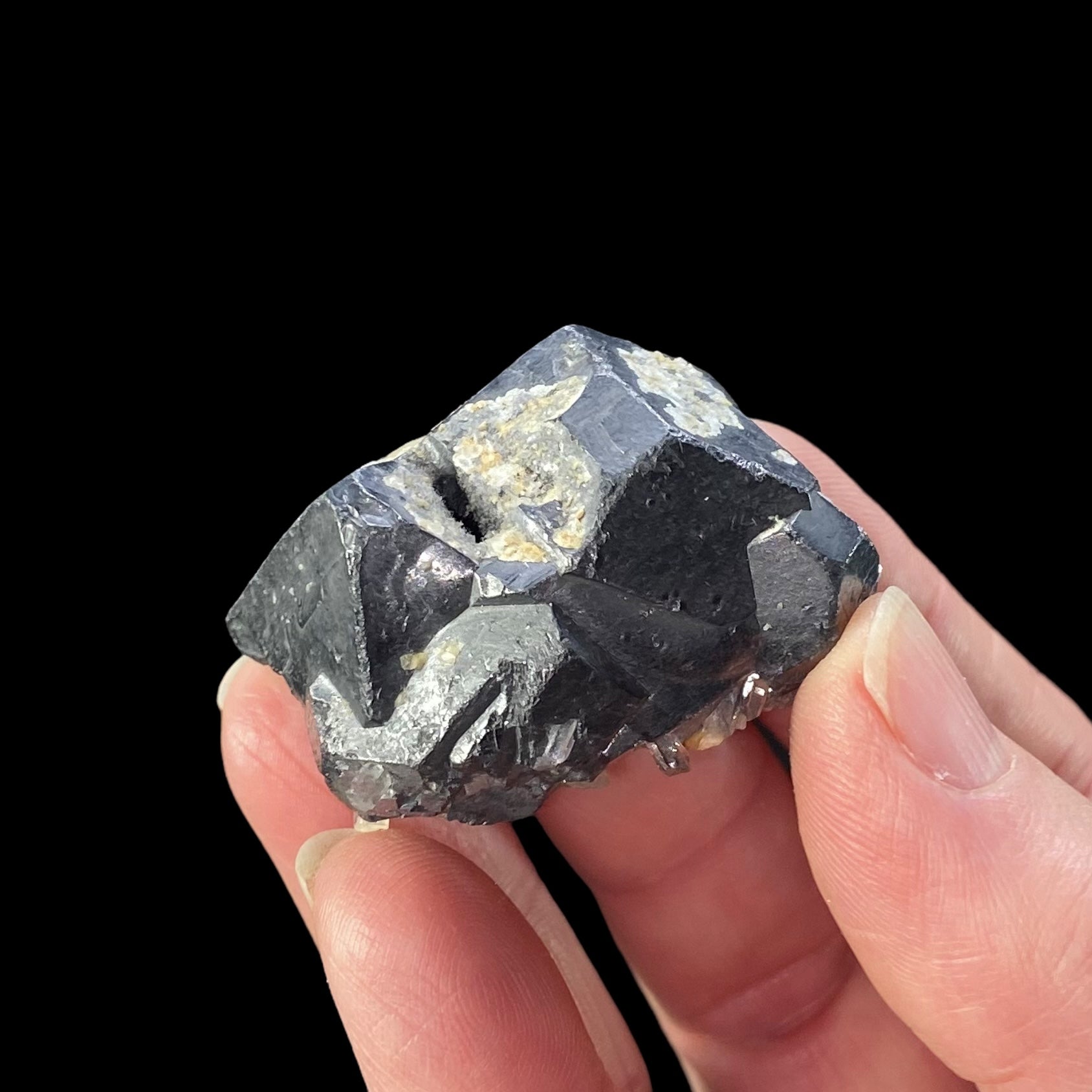 Galena Cluster with Calcite and Quartz from Trepça Mine Complex, Kosovo