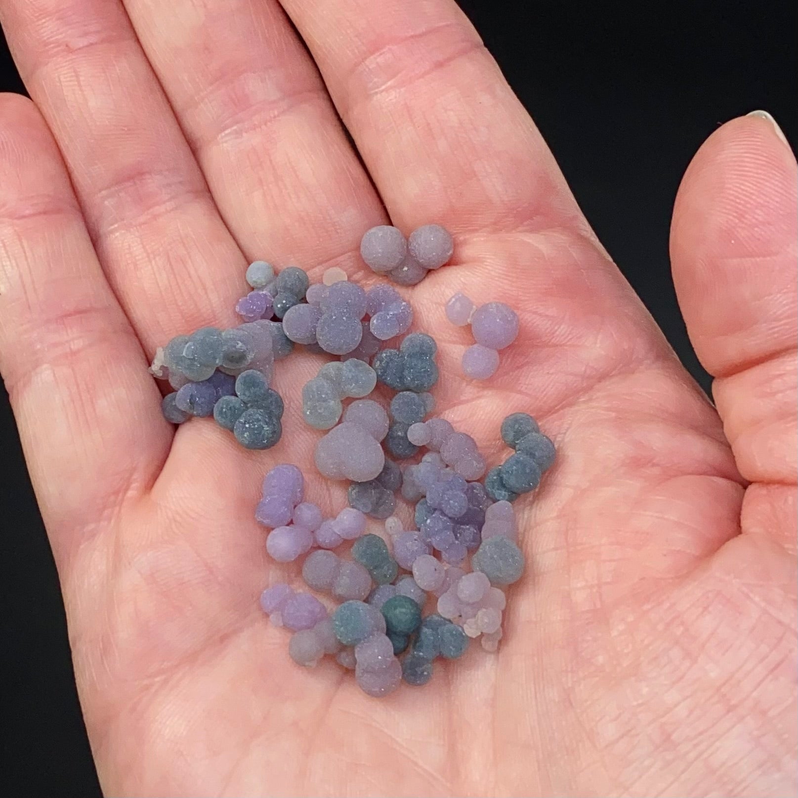 Grape Agate, Botryoidal Chalcedony, Amethyst, Lot of Singles & Small Clusters