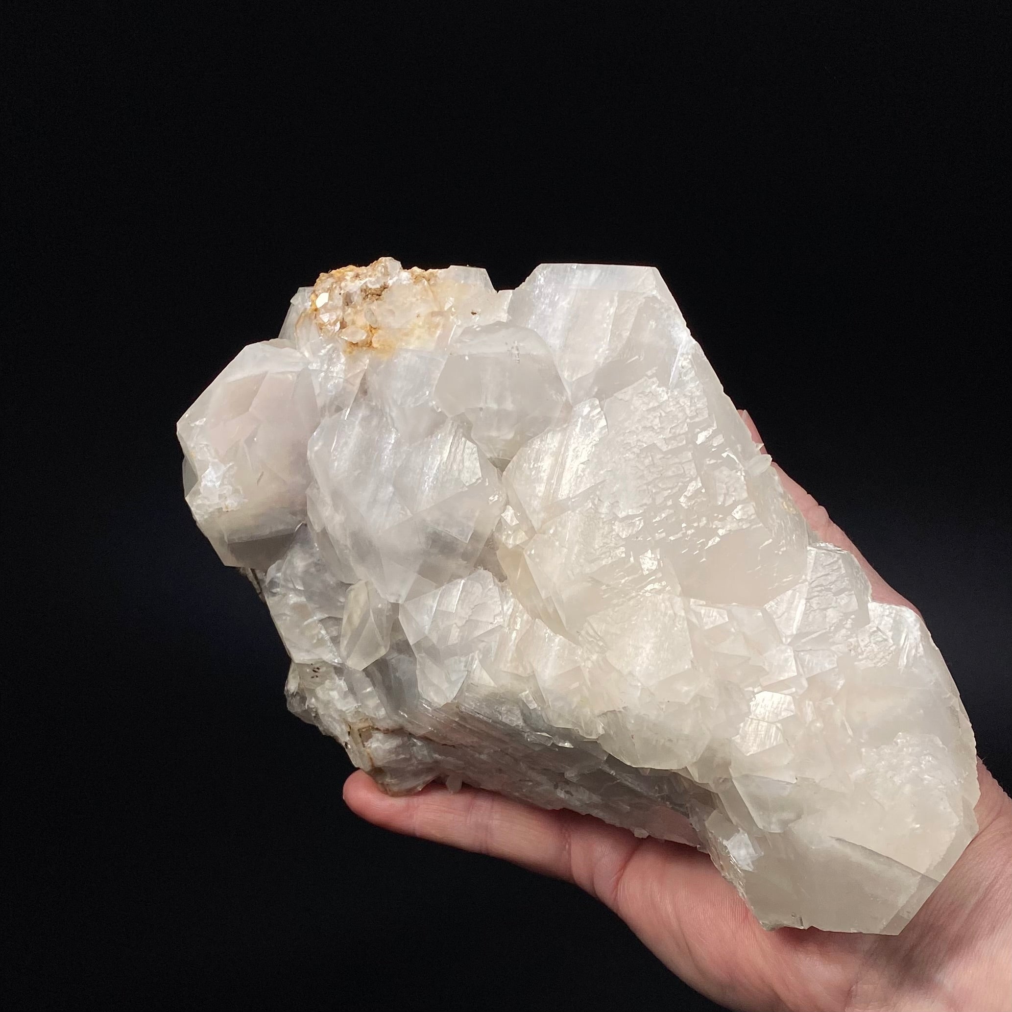 Fluorescent Calcite Cluster from Trepça Mines, Kosovo