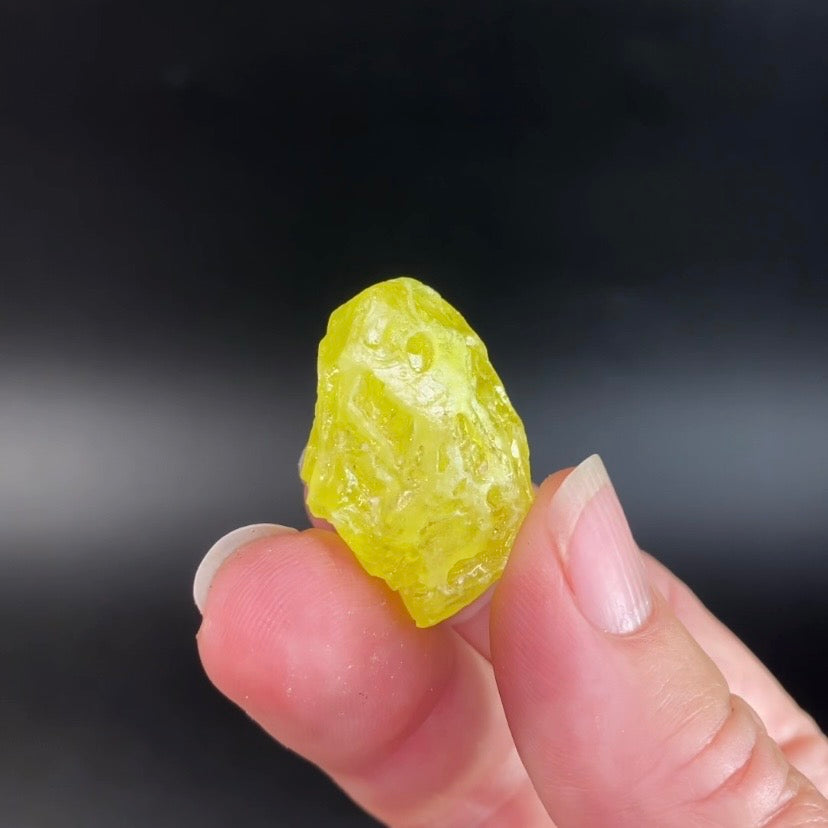 Natural Skeletal Sulfur Crystal, El Desierto Mine, Bolivia