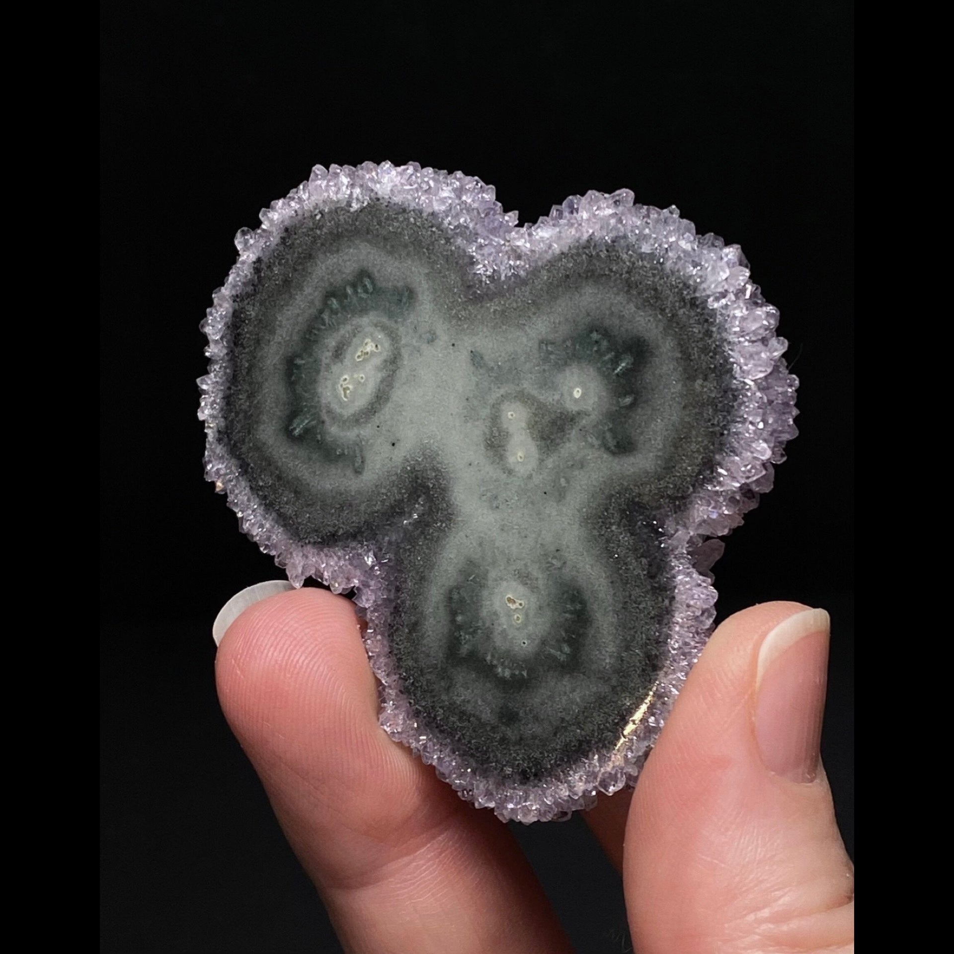 Amethyst Stalactite Slice from Uruguay