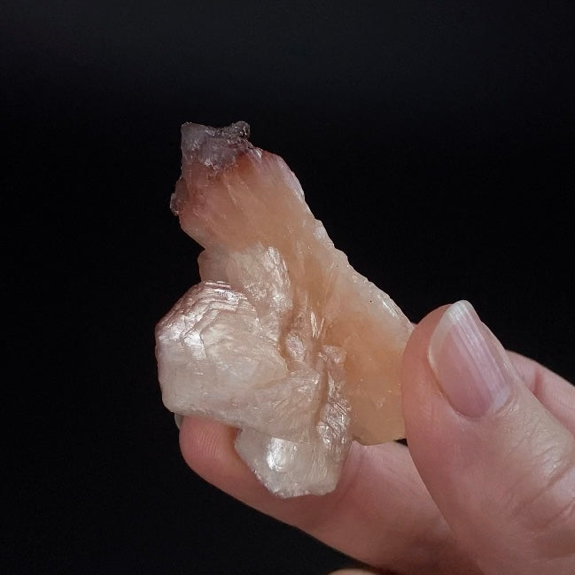 Peach and Red Hematite Stilbite Cluster, Maharashtra, India