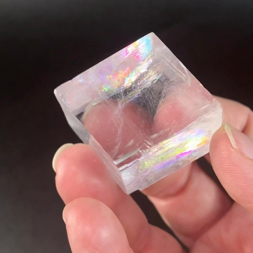 Clear Rainbow Optical Calcite Specimen from Madagascar