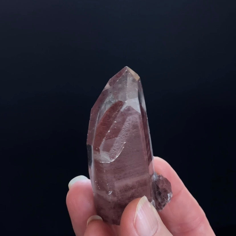 Red Hematite Phantom Sunset Quartz Crystal